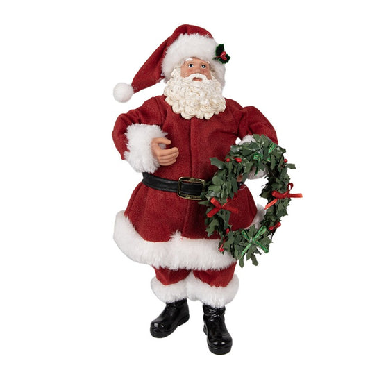 Babbo Natale decorativo con ghirlanda