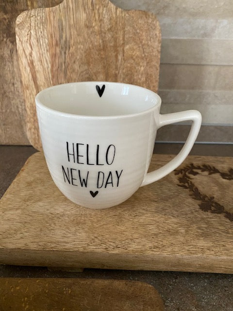 Tazza con manico "Hello New Day" di Boltze